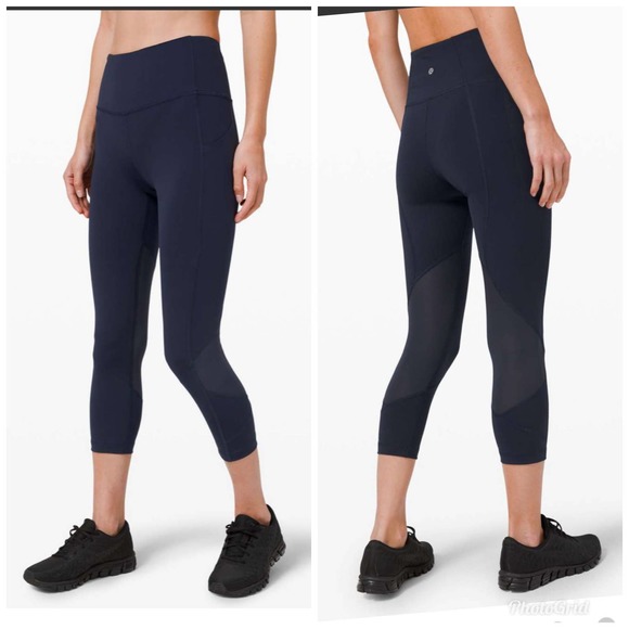Lululemon Pace Rival High-Rise Crop Leggings True 22" Size 6 - Picture 9 of 10